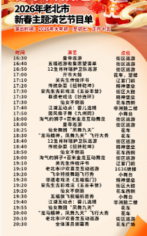 2026老北市景区春节假期金龙互动舞龙表演时间地点